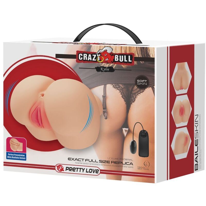 CRAZY BULL - REALISTIC VAGINA AND ANUS KYLIE VIBRATOR - Toys "n" Us
