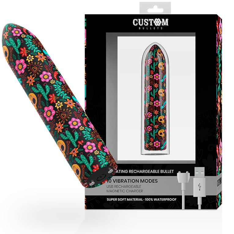CUSTOM BULLETS - BALAS PERSONALIZADAS FLORAIS RECARREGÁVEIS BALAS 10 INTENSIDADES - Toys "n" Us
