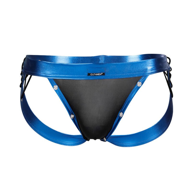 CUT4MEN - JOCKSTRAP DESIRE BLUE LEATHERETTE XL - Toys "n" Us