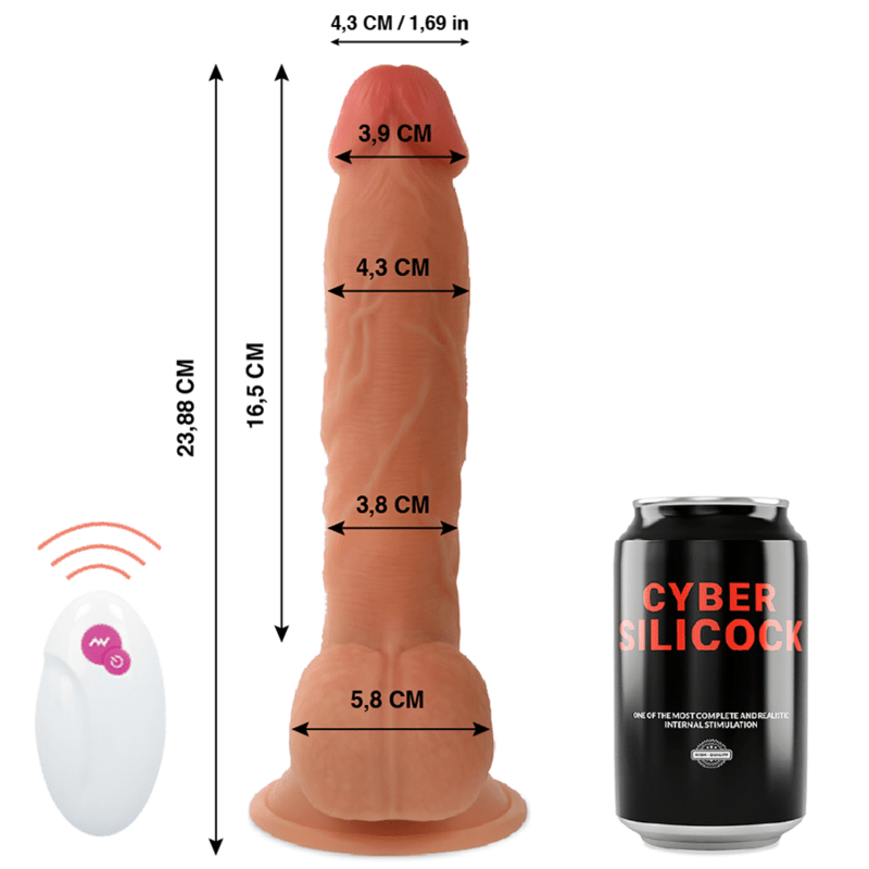 CYBER SILICOCK - CONTROLE REMOTO REALÍSTICO MR JOHN 23.88 CM - O - 4.3 CM - Toys "n" Us
