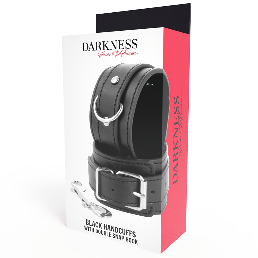DARKNESS - ALGEMAS PRETAS AJUSTÁVEIS COM FITA DUPLA DE REFORÇO - Toys "n" Us