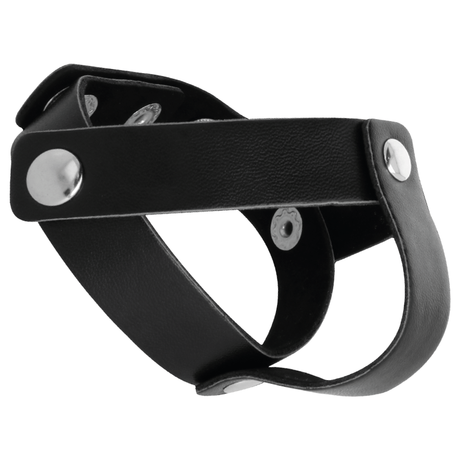 DARKNESS - ANEL DE PELE PARA PÊNIS E TESTÍCULOS - Toys "n" Us