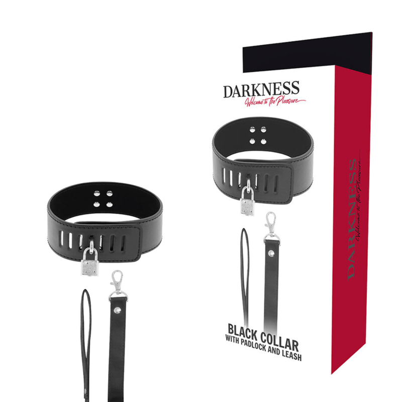 DARKNESS - COLAR BDSM COM FECHADURA PRETA - Toys "n" Us