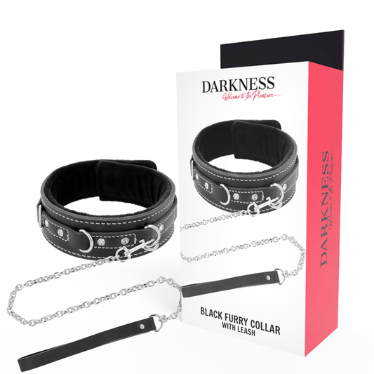 DARKNESS - COLAR DE COURO DE ALTA QUALIDADE COM TRELA - Toys "n" Us