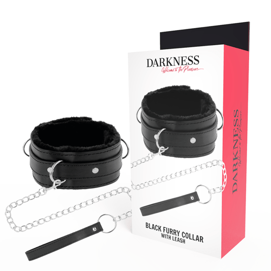 DARKNESS - COLAR DE POSTURA CONFORTÁVEL COM CORRENTE DE COURO - Toys "n" Us