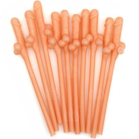 DIABLO PICANTE - 10 PENIS SHAPED STRAWS - Toys "n" Us