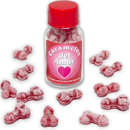 DIABLO PICANTE - 12 PENIS - SHAPED LOVE CANDIES STRAWBERRY/CHERRY - Toys "n" Us
