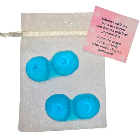 DIABLO PICANTE - 2 BREASTS SHAPED PERFUMED SOAPS BLUE - Toys "n" Us