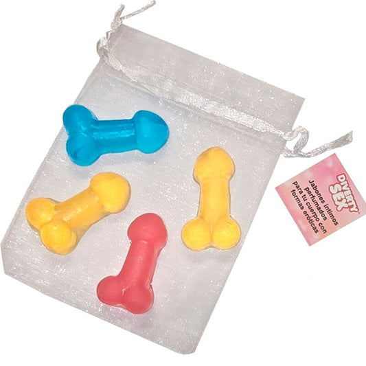 DIABLO PICANTE - 4 MINI SCENTED SOAPS IN THE SHAPE OF PENIS - Toys "n" Us