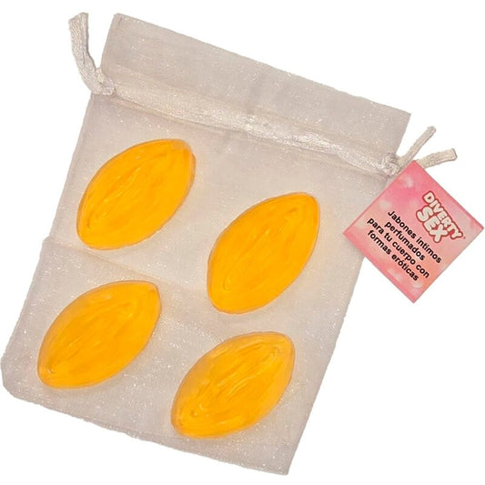 DIABLO PICANTE - 4 MINI VAGINA SHAPED SOAPS YELLOW - Toys "n" Us