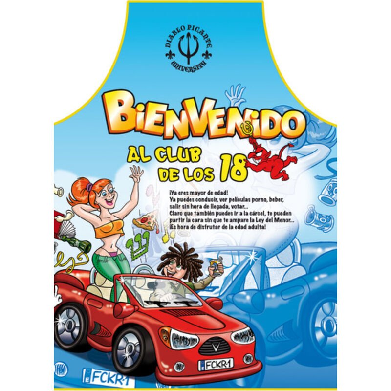 DIABLO PICANTE - AVENTAL 18 ANOS TEXTO EM ESPANHOL - Toys "n" Us