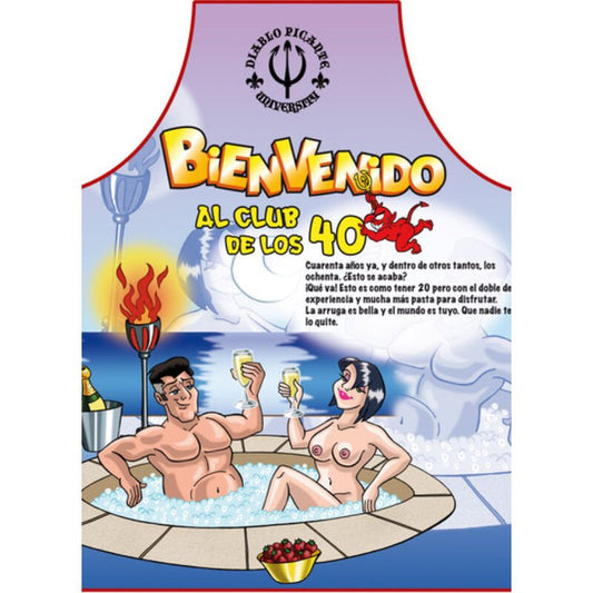 DIABLO PICANTE - AVENTAL 40 ANOS TEXTO EM ESPANHOL - Toys "n" Us