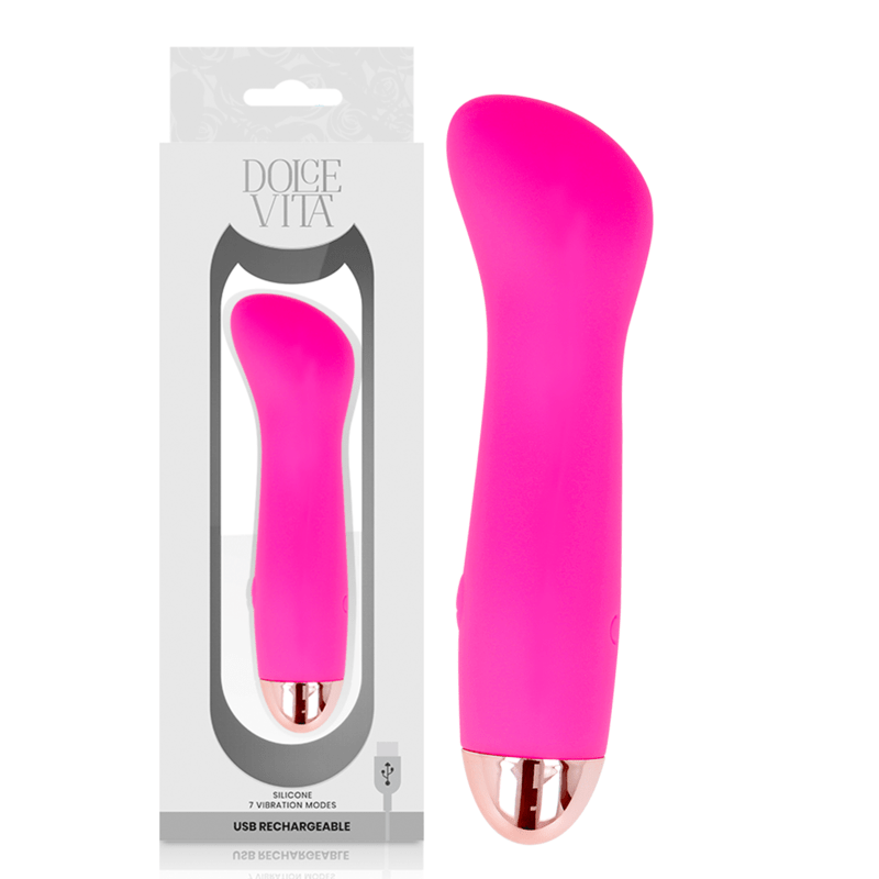 DOLCE VITA - VIBRADOR RECARREGÁVEL UM PINK 7 VELOCIDADE - Toys "n" Us