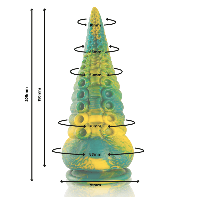 EPIC - CETUS GREEN TENTACLE DILDO LARGE SIZE - Toys "n" Us