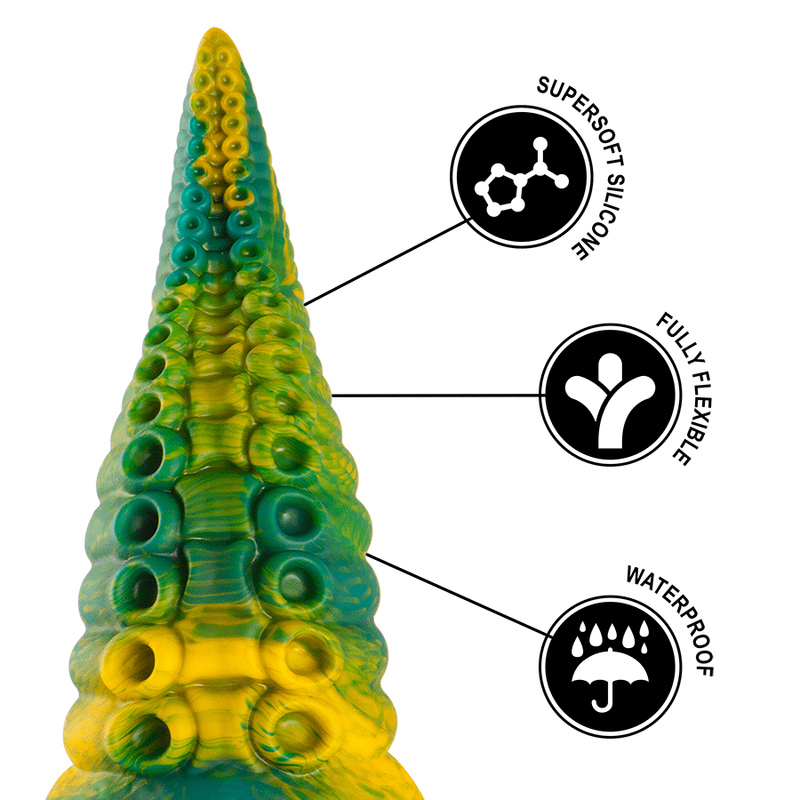 EPIC - CETUS GREEN TENTACLE DILDO LARGE SIZE - Toys "n" Us