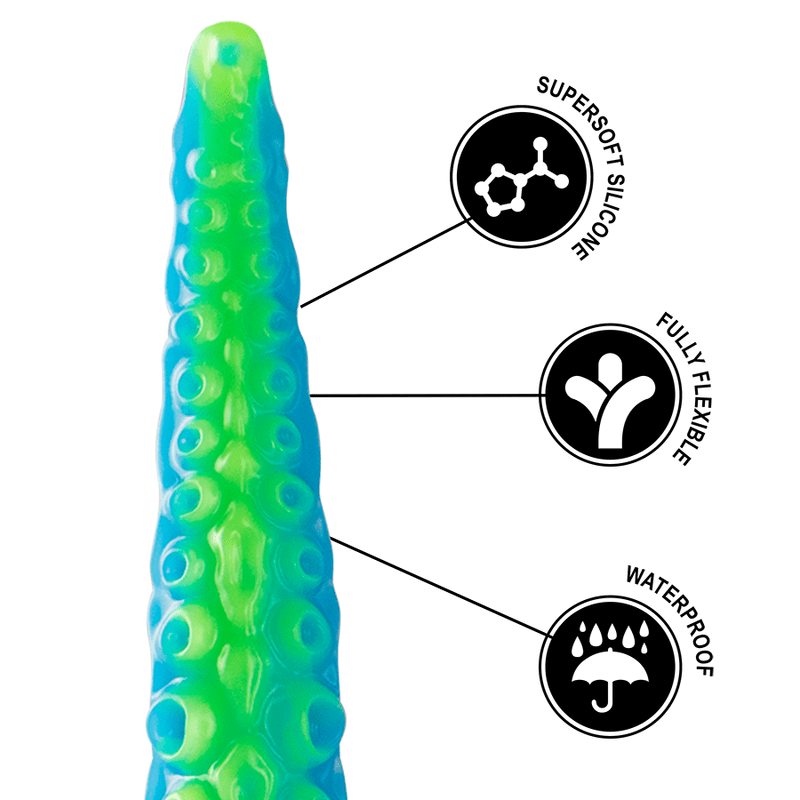 EPIC - SCYLLA FLUORESCENT THIN TENTACLE DILDO SMALL SIZE - Toys "n" Us