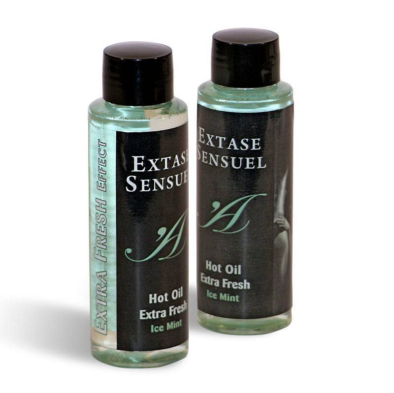 EXTASE SENSUAL - ÓLEO DE MASSAGEM COM EFEITO GELO EXTRA FRESCO 100 ML - Toys "n" Us
