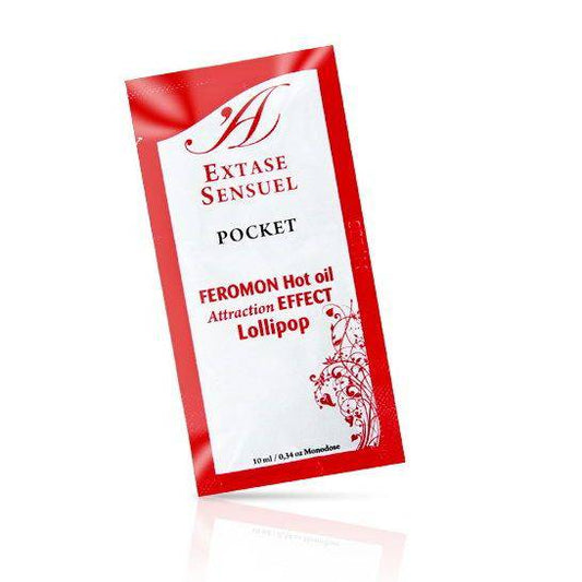 EXTASE SENSUAL - ÓLEO DE MASSAGEM COM FEROMONAS DE EFEITO CALOR PIRULITO 10 ML - Toys "n" Us