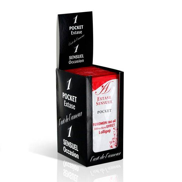 EXTASE SENSUAL - ÓLEO DE MASSAGEM COM FEROMONAS DE EFEITO CALOR PIRULITO 10 ML - Toys "n" Us