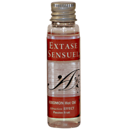 EXTASE SENSUAL - ÓLEO DE MASSAGEM DE EFEITO CALOR COM FEROMÔNIOS DE MARACUJ VIAGEM 35 ML - Toys "n" Us