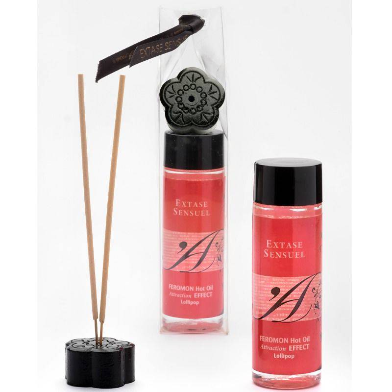 EXTASE SENSUAL - ÓLEO DE MASSAGEM DE EFEITO DE CALOR COM FEROMONAS DE PIRULET 100 ML - Toys "n" Us