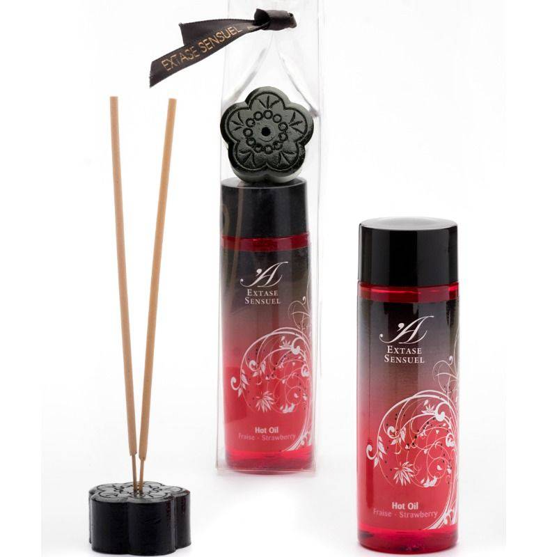 EXTASE SENSUAL - ÓLEO ESTIMULANTE DE CALOR DE MORANGO 100 ML - Toys "n" Us