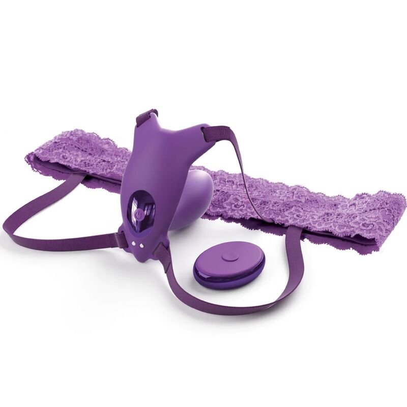FANTASY FOR HER - ARNÊS DE BORBOLETA G - SPOT COM VIBRADOR, RECARREGÁVEL E CONTROLE REMOTO VIOLETA - Toys "n" Us