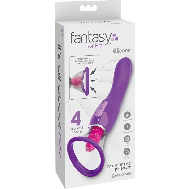 FANTASY FOR HER - SUCKER DE CLITÓRIS LÍNGUA ESTIMULANTE VIOLETA - Toys "n" Us