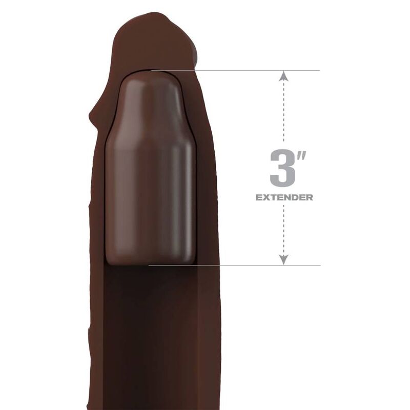 FANTASY X - TENSIONS - PIPEDREAMS SLEEVE 22,86 CM + 7,62 CM PLUG BROWN - Toys "n" Us