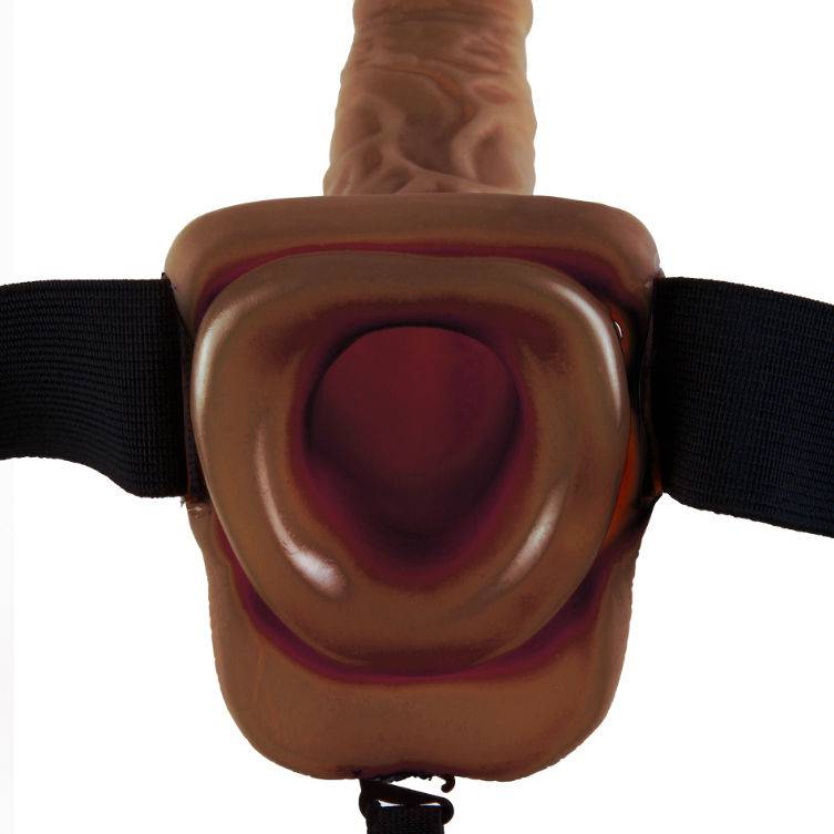 FETISH FANTASY SERIES - 9 STRAP - ON OCO COM BOLAS 22,9CM CASTANHO - Toys "n" Us