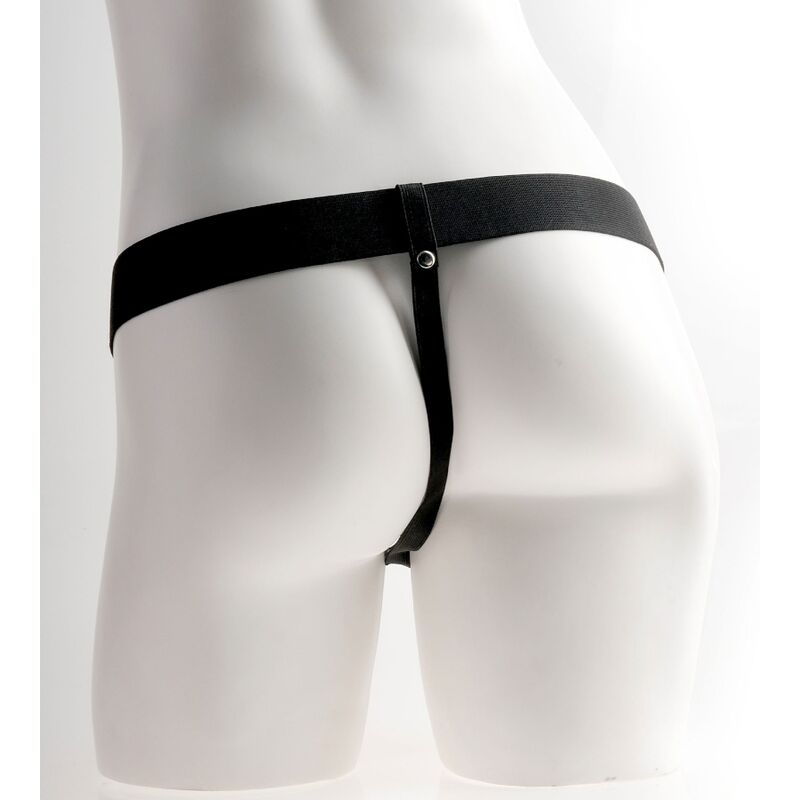 FETISH FANTASY SERIES - ARNÊS AJUSTVEL PÉNIS REALISTA COM BOLAS RECARREGVEIS E VIBRADOR 28 CM - Toys "n" Us