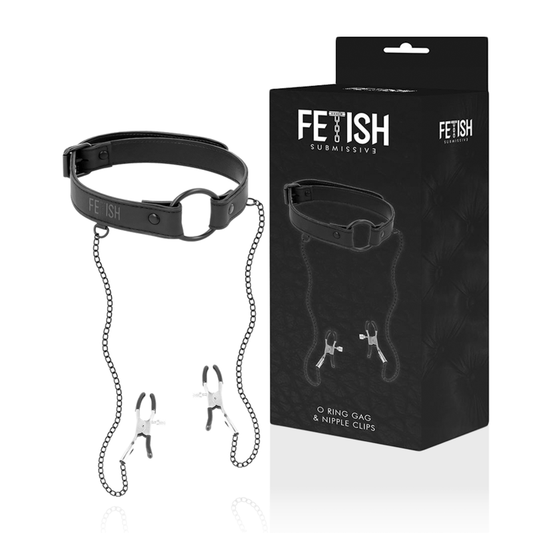 FETISH SUBMISSIVE - ANEL DE GAG COM GRAMPOS DE BICO - Toys "n" Us