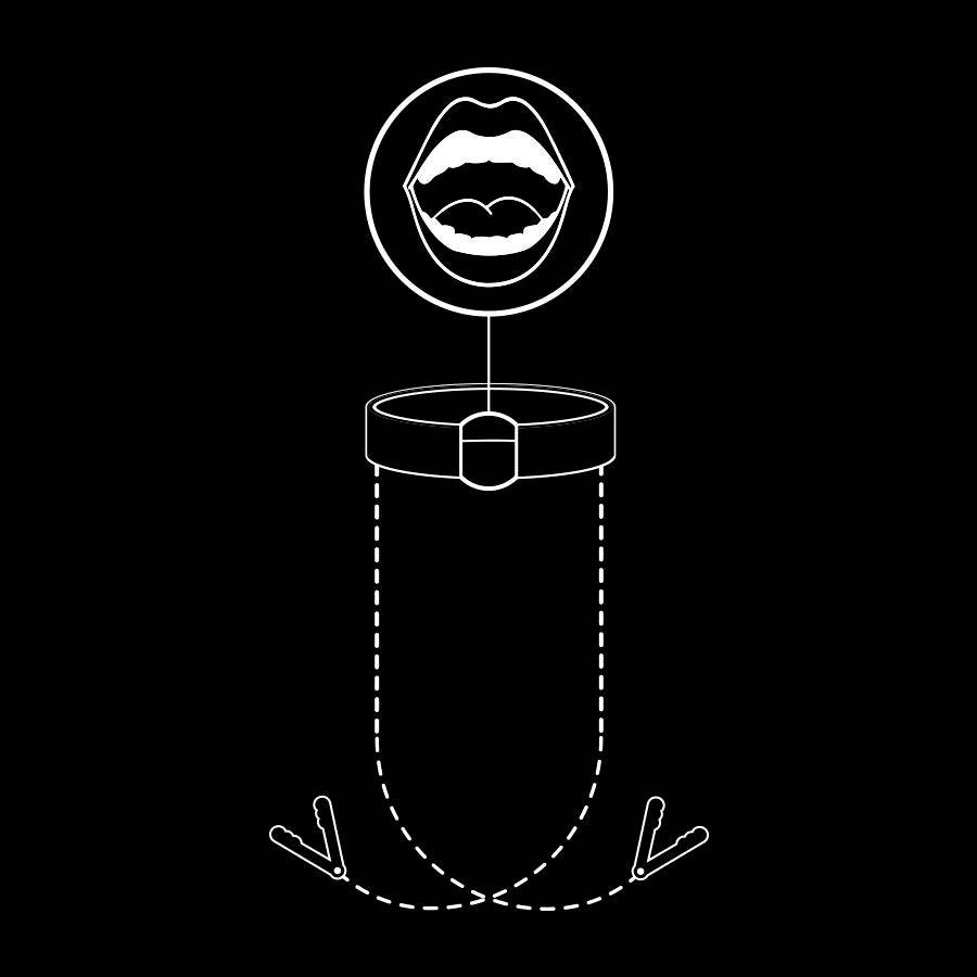 FETISH SUBMISSIVE - ANEL DE GAG COM GRAMPOS DE BICO - Toys "n" Us
