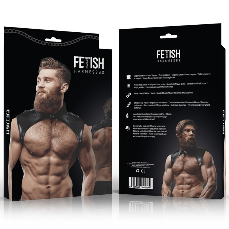 FETISH SUBMISSIVE ATTITUDE - MENS BRIGADE ADJUSTABLE ECO - LEATHER NECK HARNESS - Toys "n" Us