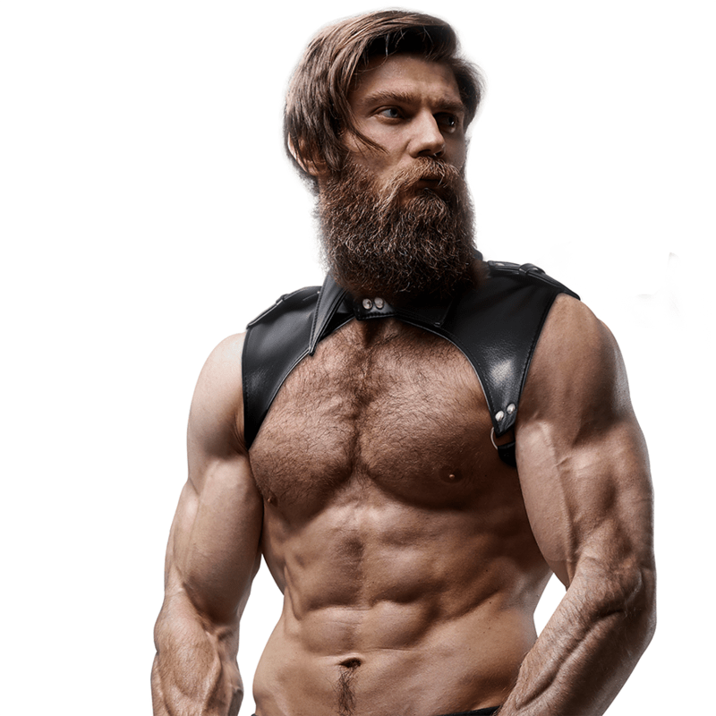 FETISH SUBMISSIVE ATTITUDE - MENS BRIGADE ADJUSTABLE ECO - LEATHER NECK HARNESS - Toys "n" Us