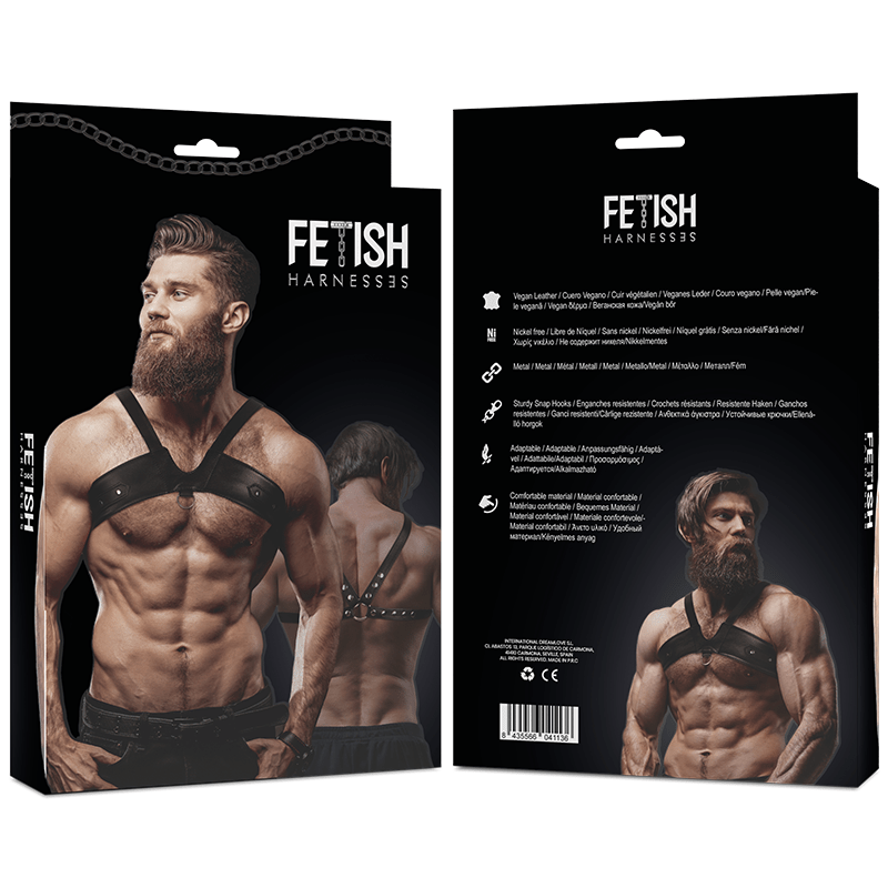 FETISH SUBMISSIVE ATTITUDE - MENS BRIGADE ECO - LEATHER CHEST HARNESS - Toys "n" Us