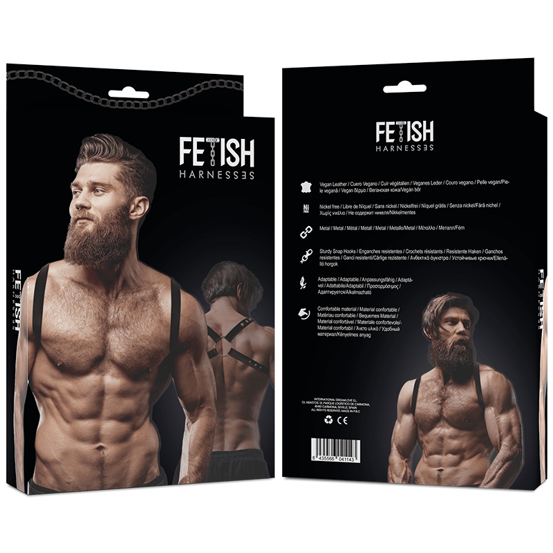 FETISH SUBMISSIVE ATTITUDE - MENS ECO - LEATHER BACK HARNESS - Toys "n" Us