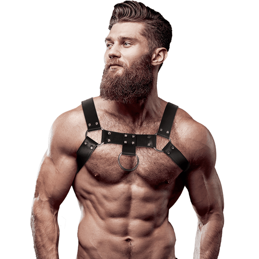 FETISH SUBMISSIVE ATTITUDE - MENS ECO - LEATHER CHEST HARNESS - Toys "n" Us