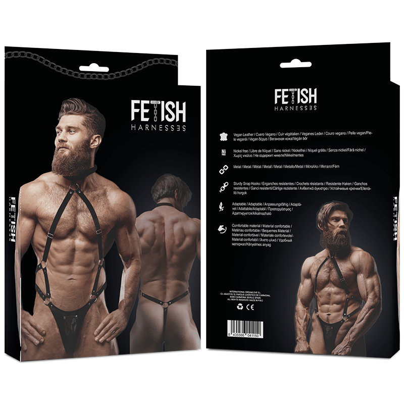 FETISH SUBMISSIVE ATTITUDE - MENS ECO - LEATHER JOCK STRAP HARNESS - Toys "n" Us