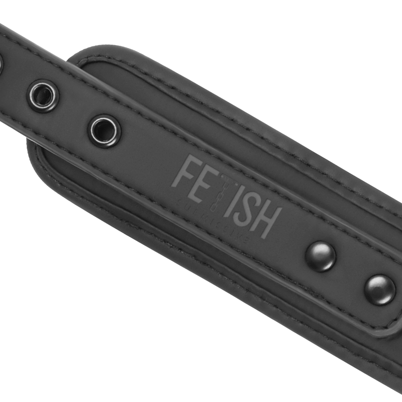 FETISH SUBMISSIVE - COLAR E ALGEMAS DE COURO VEGANO COM FORRO DE NOPRENE - Toys "n" Us