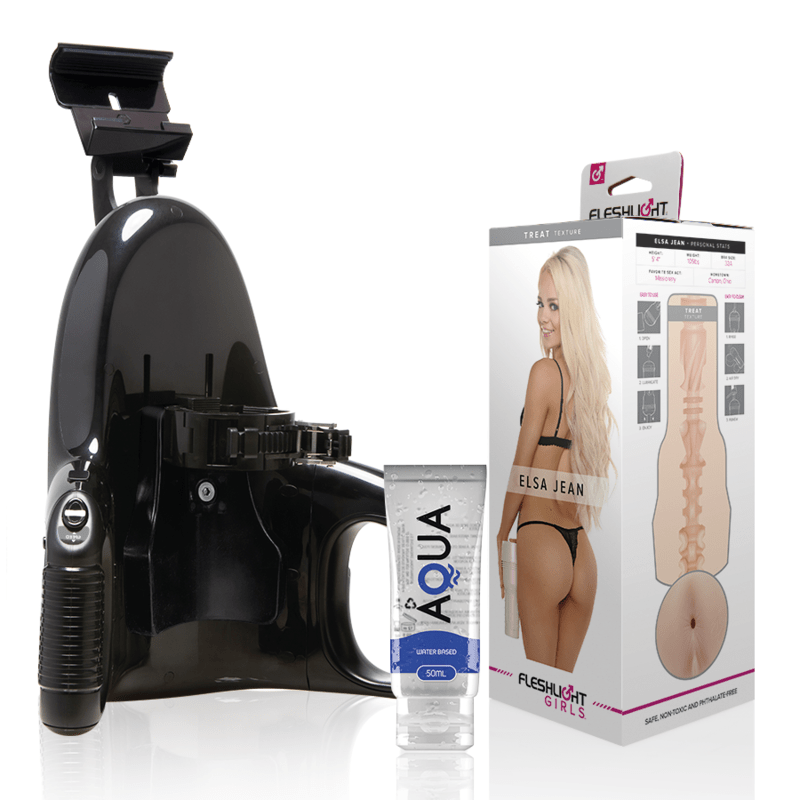 FLESHLIGHT - ELSA JEAN VAGINA TASTY + UNIVERSAL LAUNCH + AQUA QUALITY LUBRICANT 50 ML - Toys "n" Us