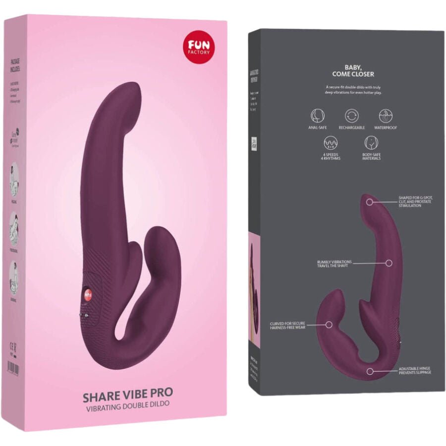 FUN FACTORY - SHARE VIBE PRO VIBRADOR DUPLO VIOLETA - Toys "n" Us