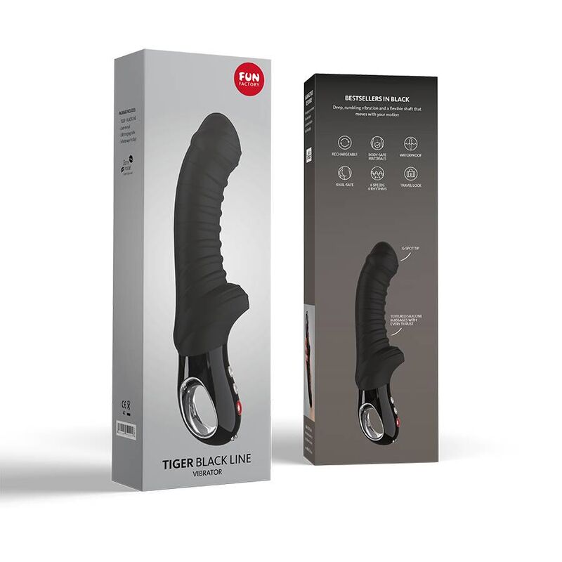 FUN FACTORY - VIBRADOR TIGER LINHA PRETA - Toys "n" Us