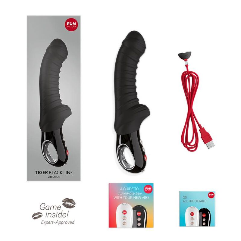 FUN FACTORY - VIBRADOR TIGER LINHA PRETA - Toys "n" Us