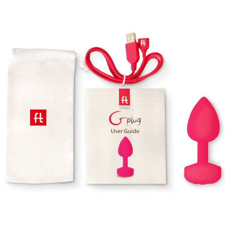 G - VIBE - FUNTOYS GPLUG ANAL VIBRADOR RECARREGVEL PEQUENO NEON ROSA 3CM - Toys "n" Us
