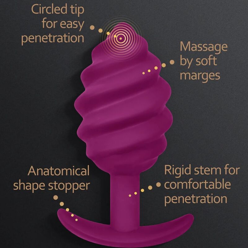 G - VIBE - GPLUG TWIST 2 PLUG ANAL ROXO - Toys "n" Us