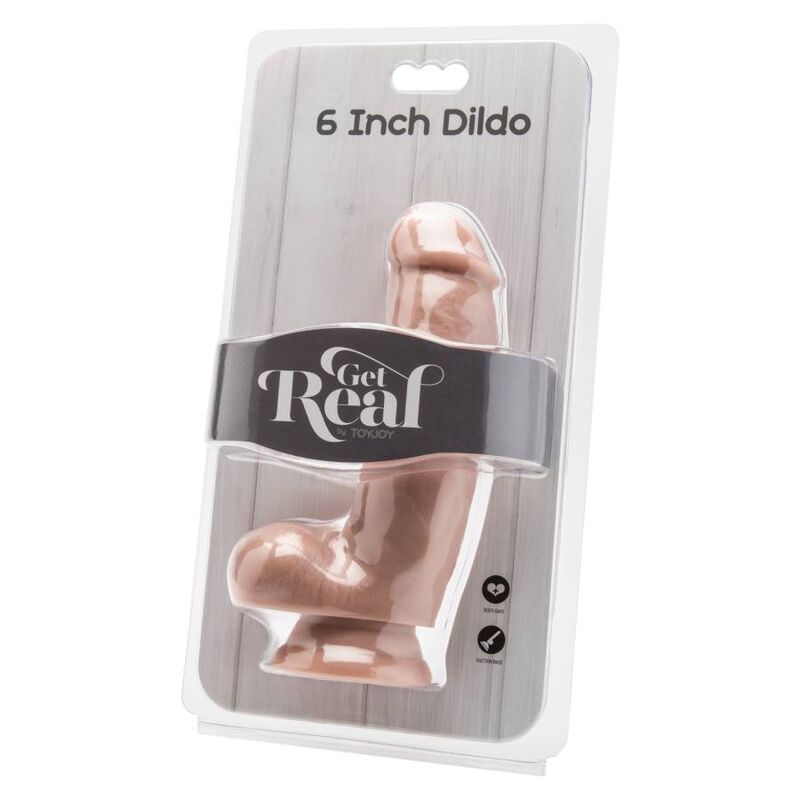 GET REAL - DILDO 12 CM WITH BALLS SKIN - Toys "n" Us