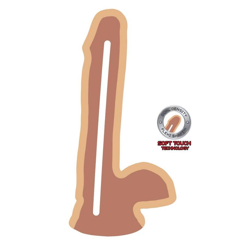 GET REAL - DILDO DE DUAL DENSIDADE PELE DE BOLAS DE 17 CM - Toys "n" Us