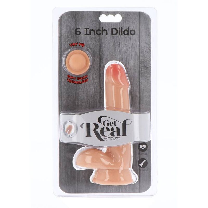 GET REAL - DILDO DE DUAL DENSIDADE PELE DE BOLAS DE 17 CM - Toys "n" Us