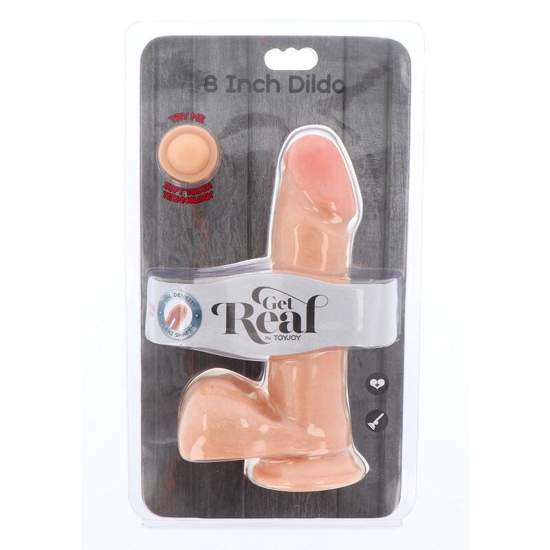 GET REAL - DILDO DE DUAL DENSIDADE PELE DE BOLAS DE 18 CM - Toys "n" Us